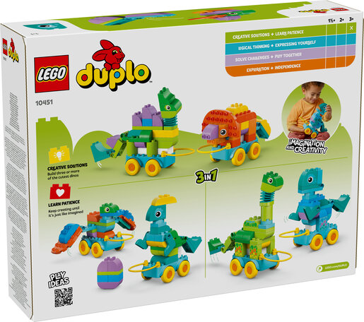 LEGO® DUPLO® 3-u-1 dinosauri na kotačima 10451