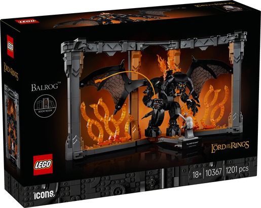 LEGO Icons Gospodar prstenova Balrog u kutku među knjigama 10367