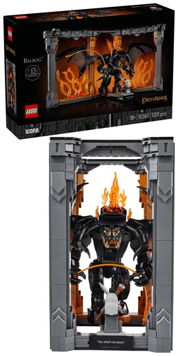 LEGO Icons Gospodar prstenova Balrog u kutku među knjigama 10367