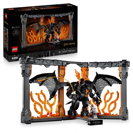 LEGO Icons Gospodar prstenova Balrog u kutku među knjigama 10367