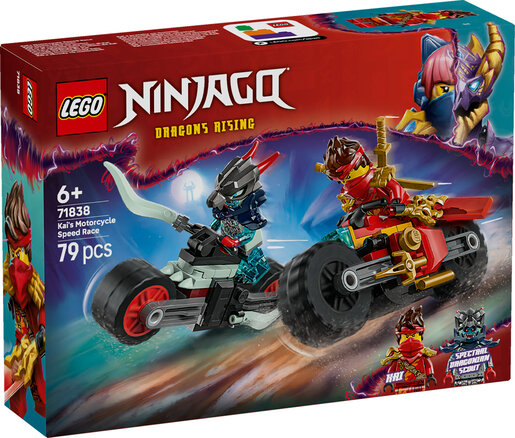 LEGO NINJAGO® Kai u brzoj potjeri na motociklu 71838
