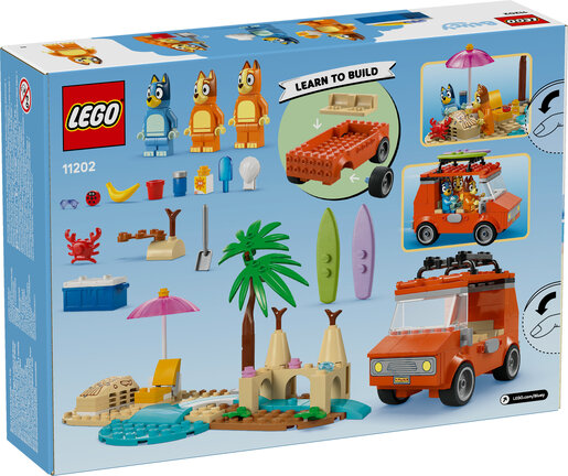 LEGO® Bluey na obiteljskom izletu na plažu 11202