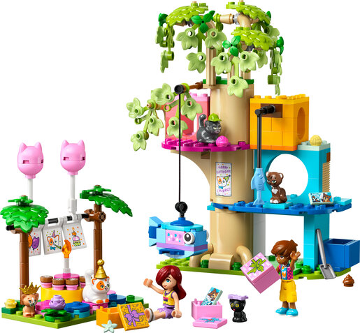 LEGO® Friends Mačji rođendanski tulum i kućica na drvetu 42666