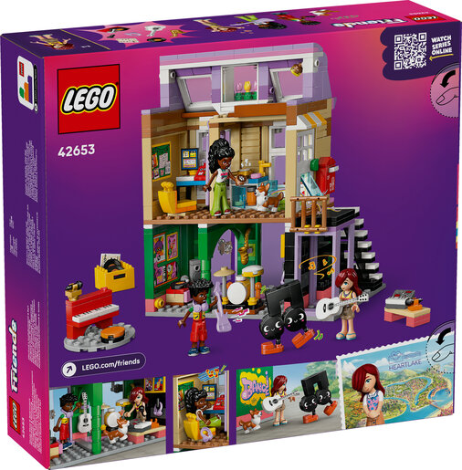 LEGO® Friends Prodavaonica glazbenih instrumenata i stan 42653