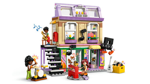 LEGO® Friends Prodavaonica glazbenih instrumenata i stan 42653