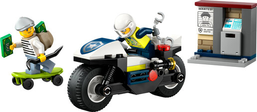 LEGO® City Potjera na policijskom motociklu 60455
