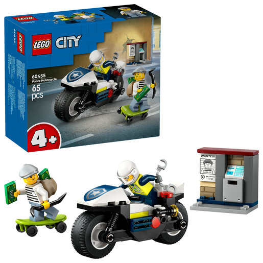 LEGO® City Potjera na policijskom motociklu 60455