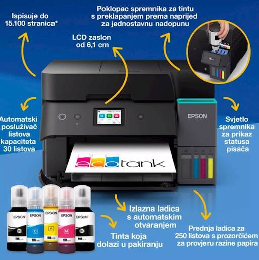 EPSON Multifunkcijski printer EcoTank L6390