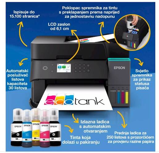 EPSON Multifunkcijski printer EcoTank L6370