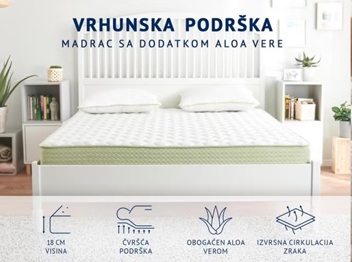 Dormeo Aloe Vera +MEMORY madrac HS 160x200 cm