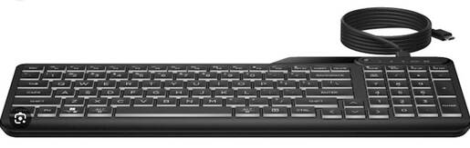 HP tastatura 405 Multi-Device Wired BackLite (7N7C1AA)