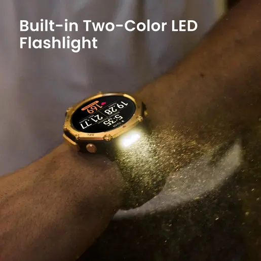 AmazFit T-Rex 3 Pro, pametni sat, 1,5" AMOLED ekran (48 mm), crni