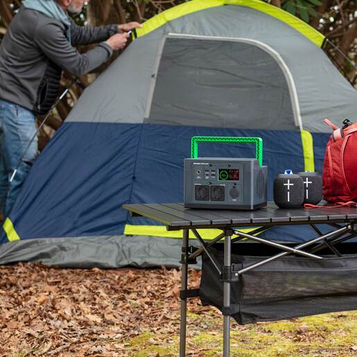 APC Portable Power Station 500, 230V, 517Wh Lithium-ion, LCD, 2 CEE 7/3 Schuko outlets