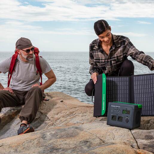 APC Portable Power Station 500, 230V, 517Wh Lithium-ion, LCD, 2 CEE 7/3 Schuko outlets