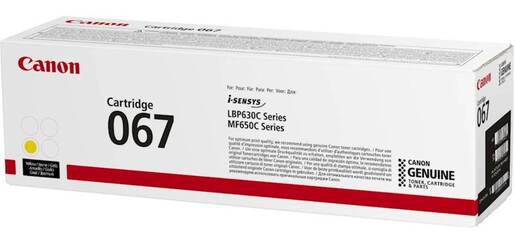 CANON Toner CRG067 Y za MF650C i LBP630C 1250 str