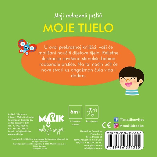 MOJI RADOZNALI PRSTIĆI - Moje tijelo