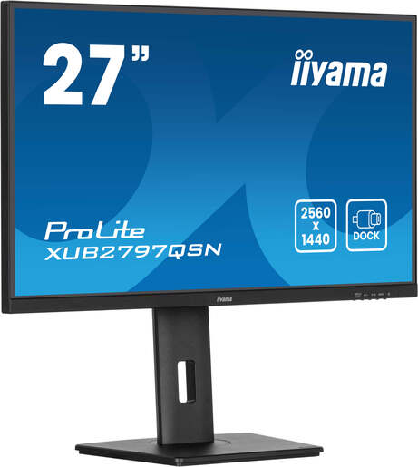 IIYAMA monitor XUB2797QSN-B2 USB Type C, 27, QHD, IPS, 300cd/m2, Adaptive Sync, DP, HDMI, 100Hz, 1ms