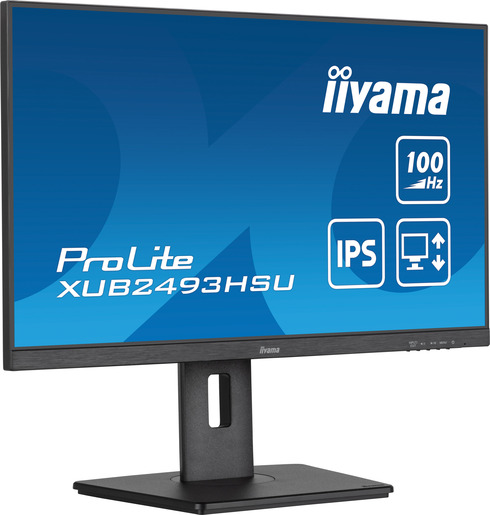 IIYAMA monitor XUB2493HSU-B7 Prolite, 24, FullHD, IPS, 300 cd/m2, Adaptive Sync, HDMI, DP, 100Hz, 1ms