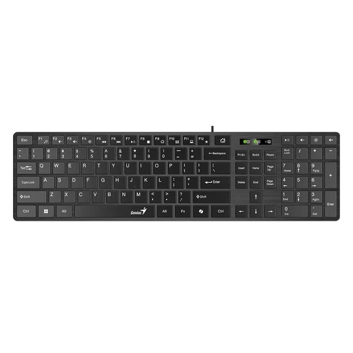 GENIUS tastatura SlimStar 126 žičana tastatura, USB konektor, crna boja