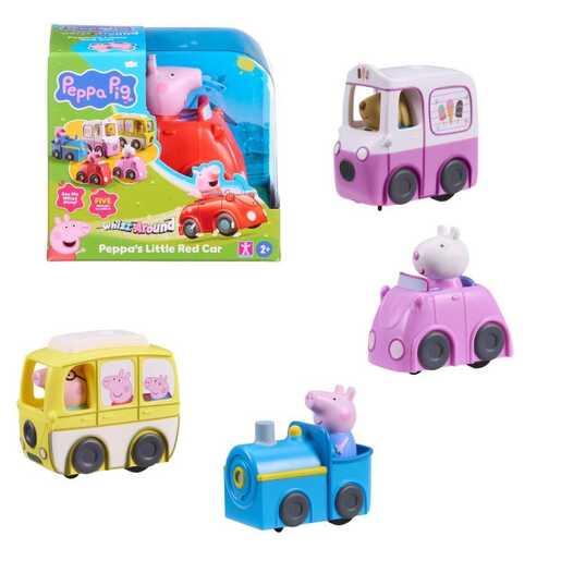 PEPPA WHIZZ AROUND - MINI VOZILO S FIGUROM TO8338 - sorto