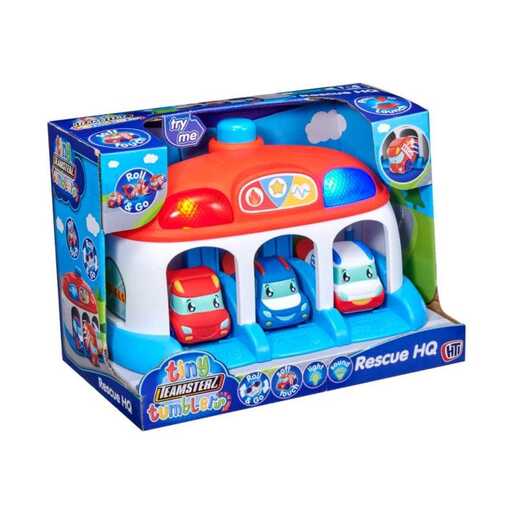 TINY TEAMSTERZ RESCUE HQ + 3 CARS SET HL1417571