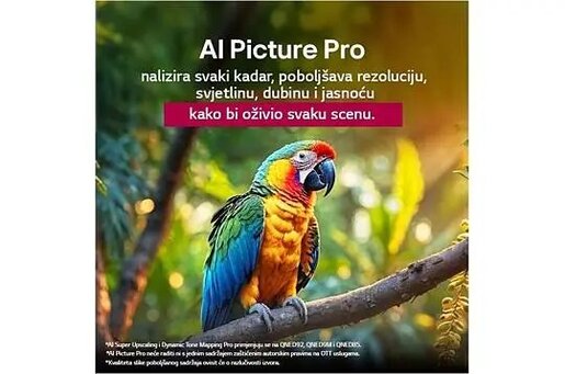 LG QNED televizor 75QNED85A3C , 4K Ultra HD, Smart TV, WebOS 24, α5 AI Processor 4K Gen7, ThinQ AI, Magični daljinski, Crni