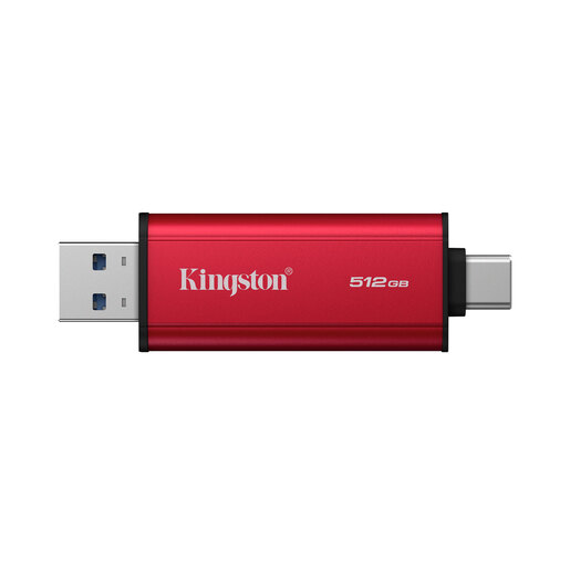 KINGSTON eksterni SSD DUAL 512GB, USB Type-A, Type-C USB 3.2 Gen 2, R/W: 1050 MB/s, 950 MB/s