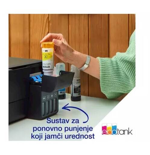 EPSON printer EcoTank L1270 USB, Wi-Fi, crni