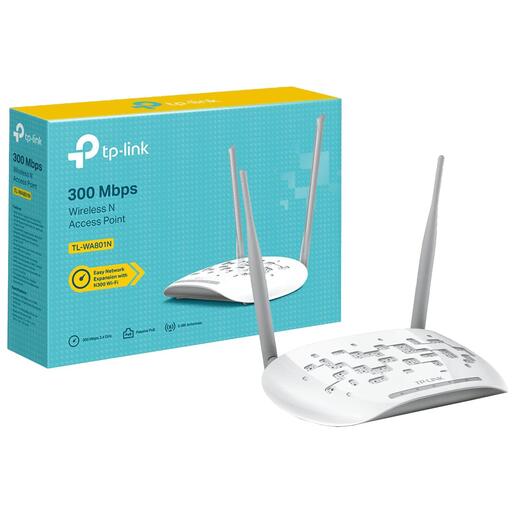TP-LINK Wireless N Access Point 300Mbps, 2,4GHz - TL-WA801N