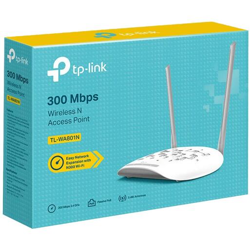TP-LINK Wireless N Access Point 300Mbps, 2,4GHz - TL-WA801N