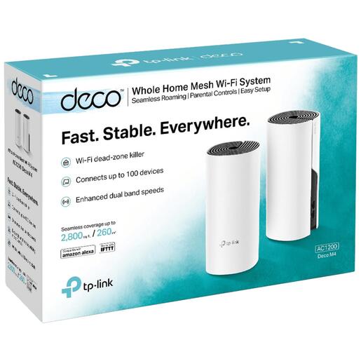 TP-LINK Router AC1200,   Wi-Fi sistem za cijeli dom - DECO-M4(2-PACK)