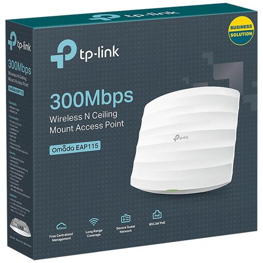 TP-LINK Wireless N Access Point, 300Mbps, 2.4GHz - EAP115