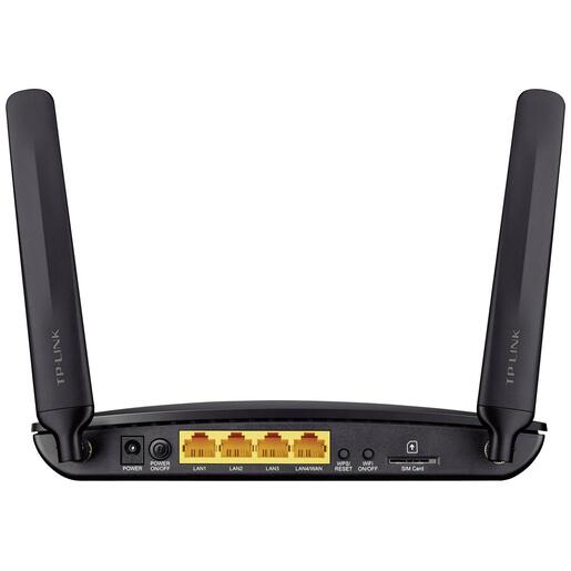 TP-LINK 3G/4G LTE Wireless N Router, 4 porta, microSIM slot, 300Mbps - TL-MR6400