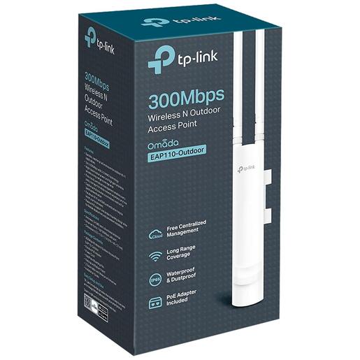 TP-LINK Wireless N Access Point, 300Mbps, 2.4GHz, IP65 - EAP110-Outdoor