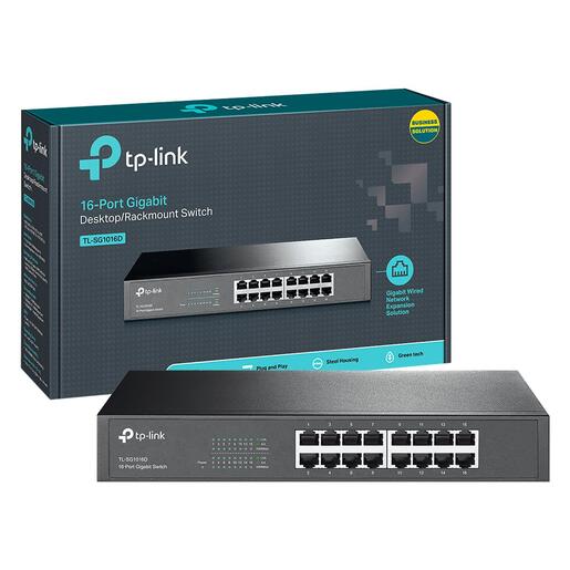 TP-LINK 16-Portni switch, 16x10/100/1000 Mbps - TL-SG1016D