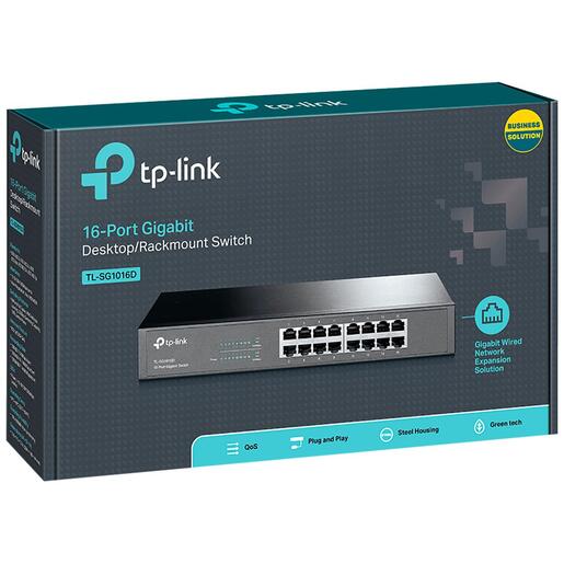 TP-LINK 16-Portni switch, 16x10/100/1000 Mbps - TL-SG1016D
