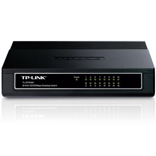 TP-LINK 16-portni switch 200Mbps, 10/100 Mbps, , RJ45 - TL-SF1016D