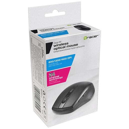 Tracer Miš bežični, 1600 dpi, 2.4 GHz, USB nano, Plug&Play - MOUSE DEAL RF NANO USB
