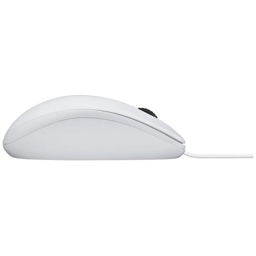 Logitech Miš optički, 800 dpi, 3 tipke, USB - B100 White