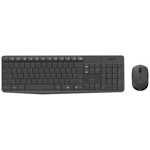 Logitech Tipkovnica + miš, bežični set, 2.4 GHz - MK235