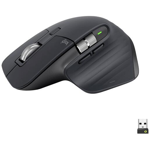 Logitech Miš bežični, Bluetooth, 7 tipki, 1000 dpi - MX Master 3s Graphite