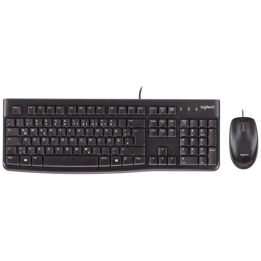 Logitech Tipkovnica+miš, set, žični, USB - MK120