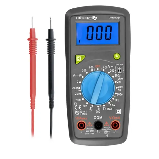 HOEGERT digitalni multimetar 600/600 V 10A HT1E602