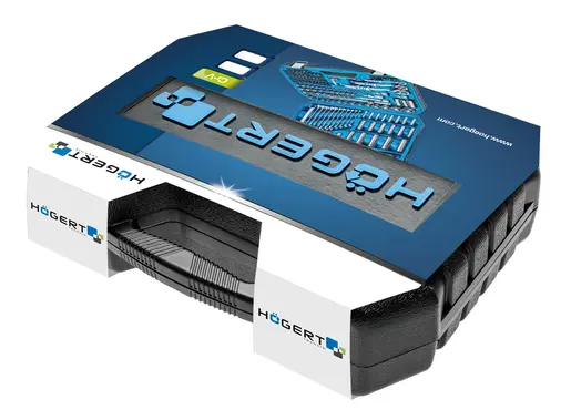 HOEGERT 131-dijelni set alata za domaćinstvo i radionicu 1/4″, 3/8″, 1/2″ HT1R439