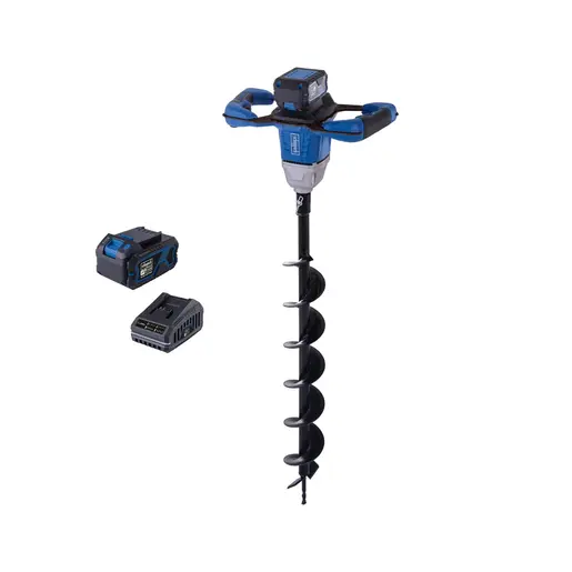 Scheppach aku bušač zemlje Brushless IXES BC-EB100-X – SET L 1x4Ah