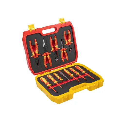 HOEGERT 12-dijelni set električarskog alata VDE 1000V HT1E100