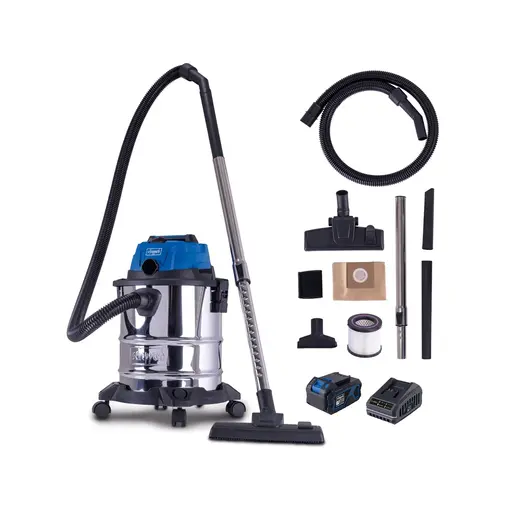 Scheppach aku usisivač za suho i mokro IXES C-NTS20-X – SET L 1x4Ah