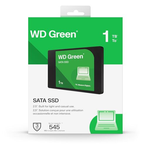 WESTERN DIGITAL SSD 1TB SN3000 2,5" SATA Green Sequential Read 545 MBs