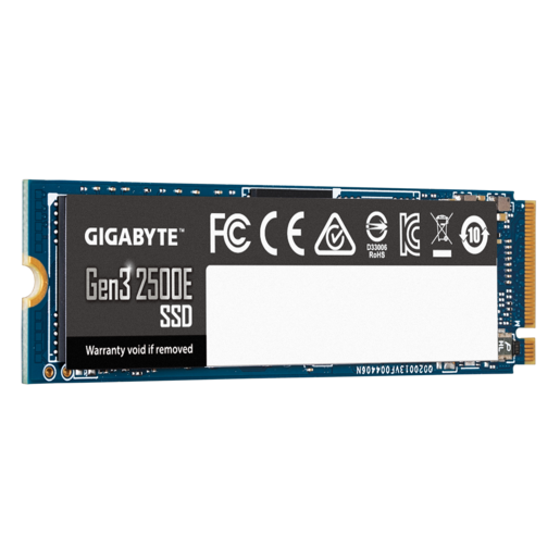 GIGABYTE SSD 1TB  Gen3 2500E M.2 NVMe, PCIe 3.0, R/W: 2400MHz / 1800MHz
