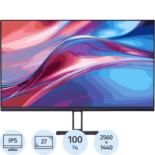 XIAOMI monitor A27Qi, 27, QHD, IPS,  250 cd/m2, DP, HDMI, 100Hz, 6ms